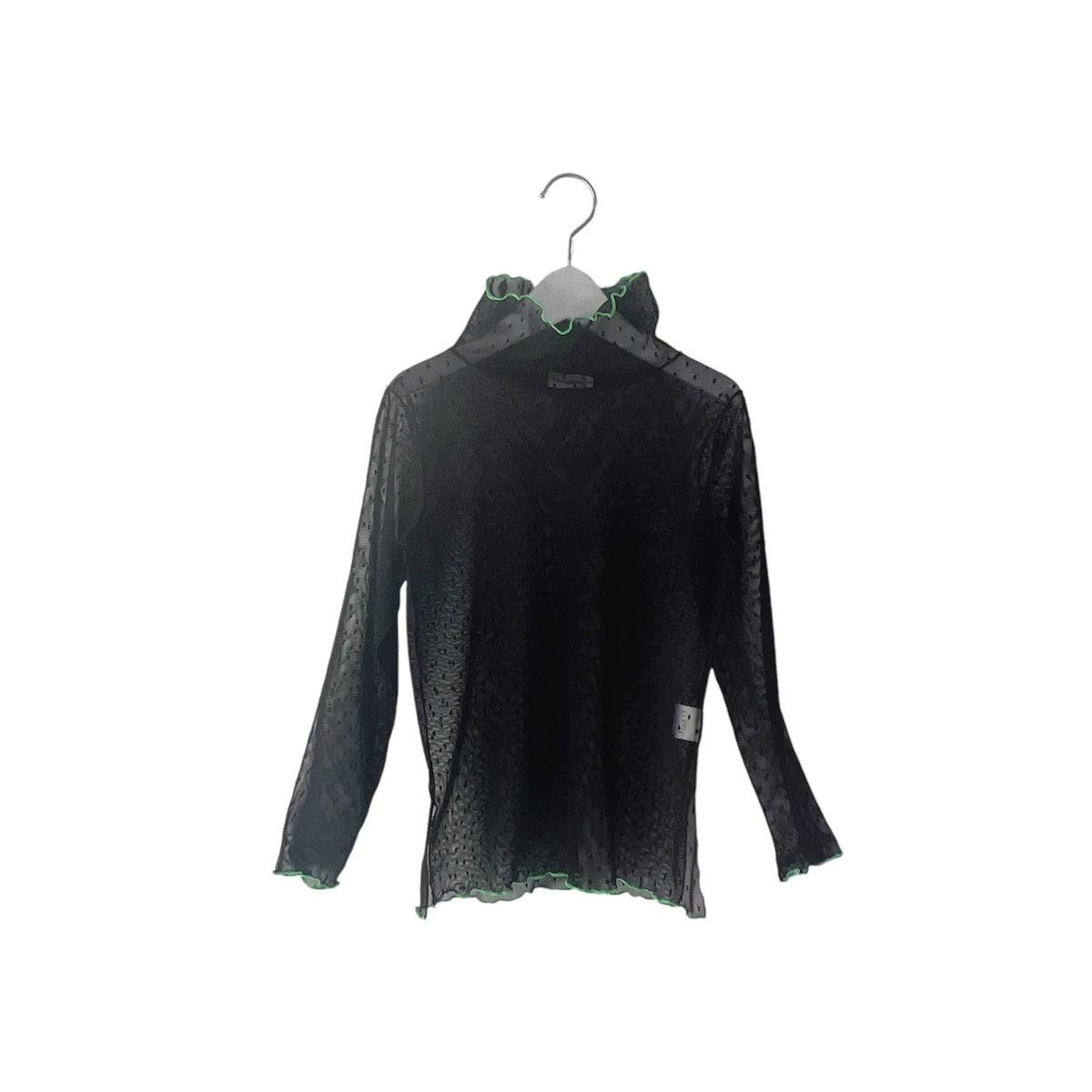 frankygrowフランキーグロウトラックジャケット frankygrow/フランキーグロウ DOTS TULLE MELLOW SHEER TOPS（BLACK