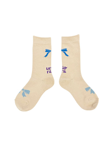 UNIONINI/ユニオニーニ/ ribbon socks(purple)ac091