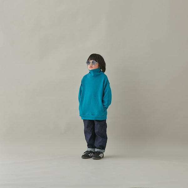 MOUNTEN./マウンテン sweat highneck/MT68-1606/turquoise