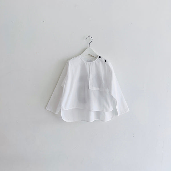 frankygrow/フランキーグロウ BACK NUMBER PULLOVER SHIRT(WHITE) 24FWSH-079