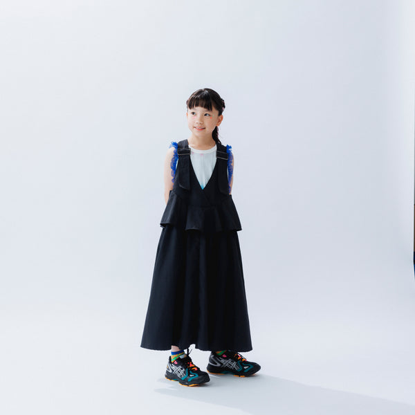 ヌヌフォルム/nunuforme　レイヤードフリルジャンスカ　　[10-nf25-498-025A] ブラック