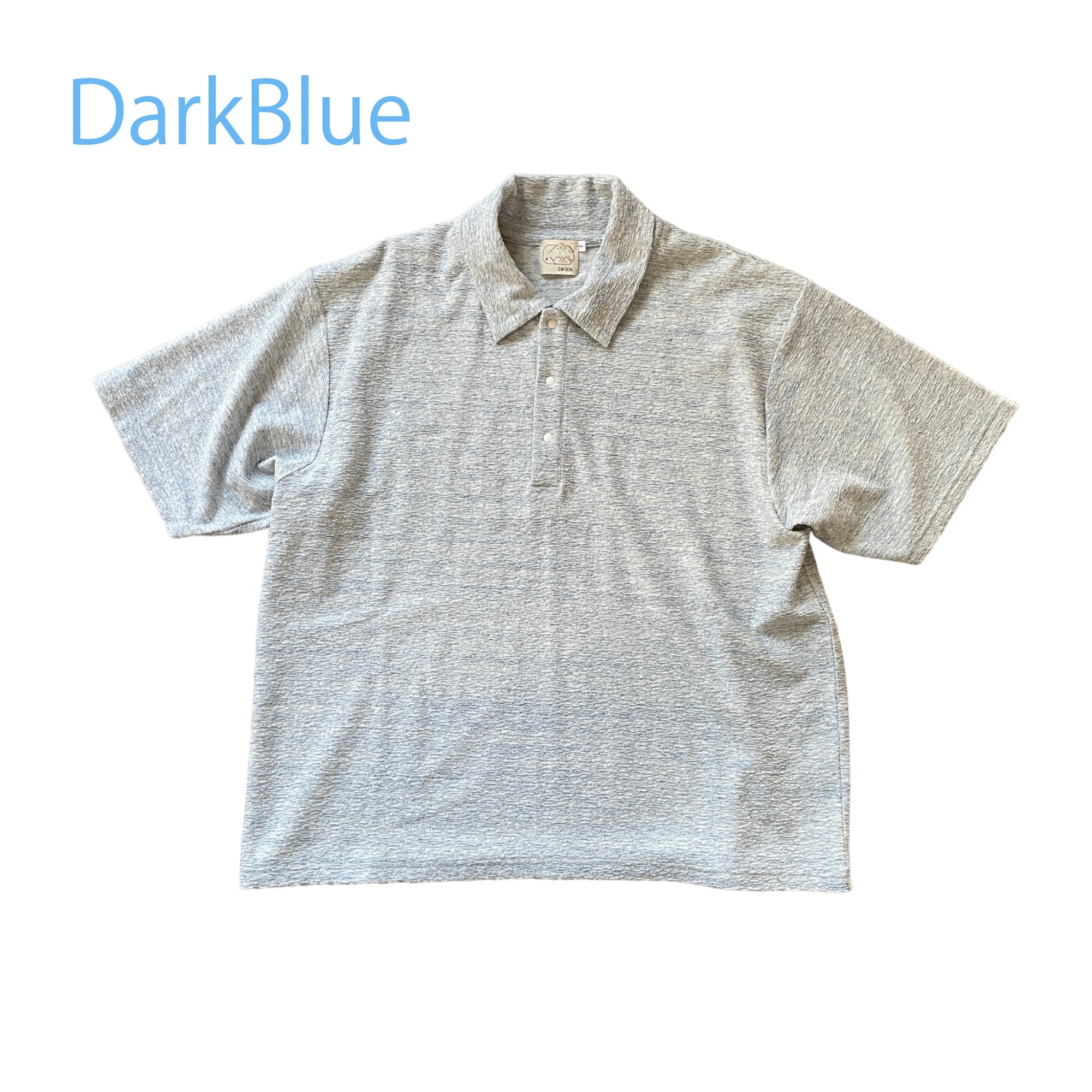 ☆予約☆　swoon/スーン パイルポロシャツ（Dark Blue）15-sw21-843-691