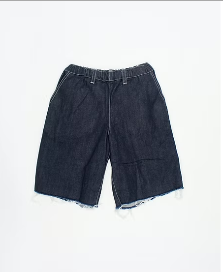 MOUNTEN./マウンテン cutoff midi jeans (indigo)　　[mp102-1909]