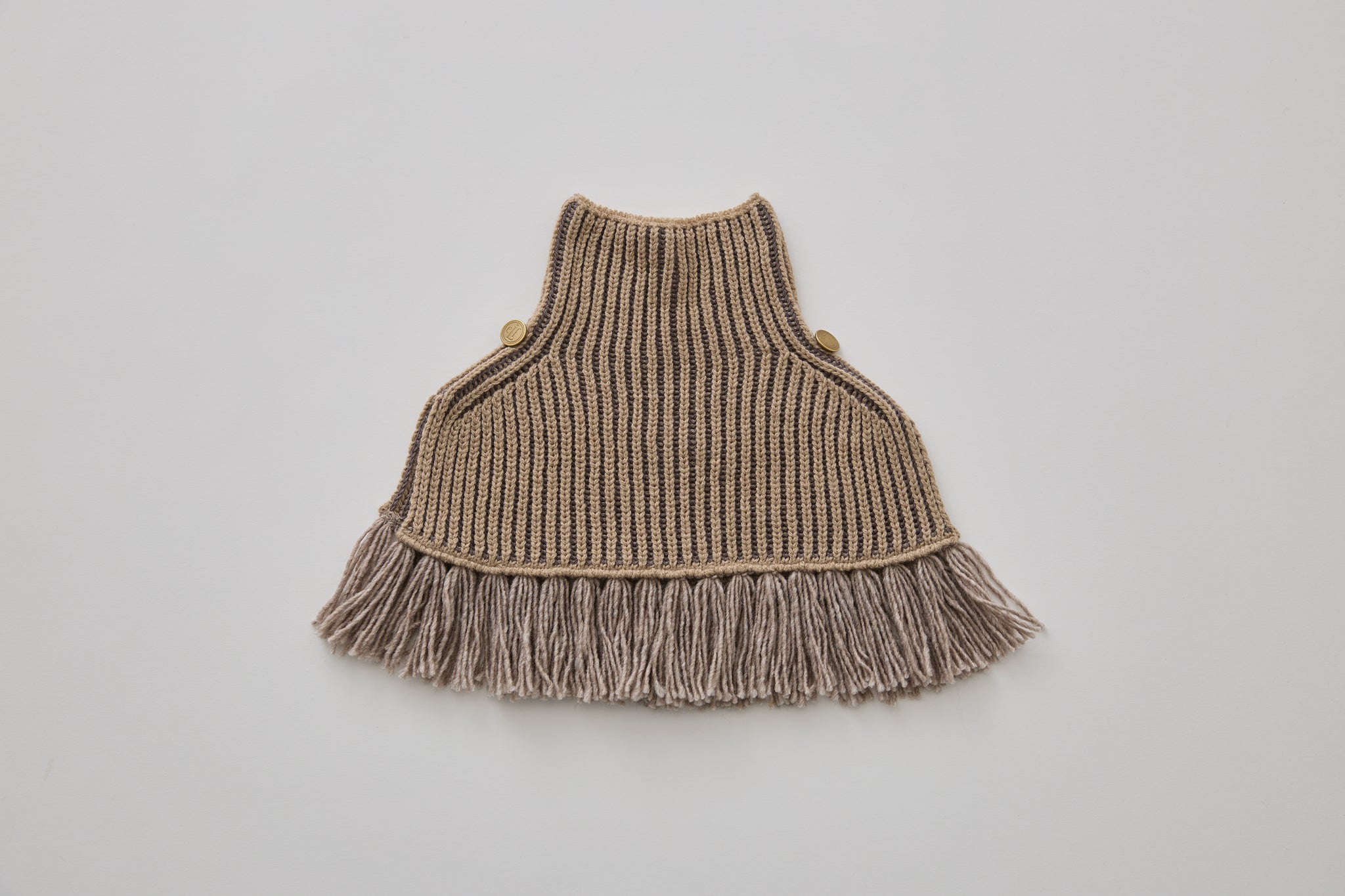 Elfinfolk/elfinfolk 01elf252K34Rib Knit Knights cape(beige)
