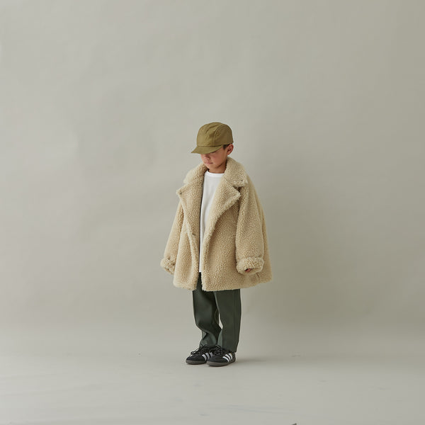 MOUNTEN./マウンテンboa half coat/MC32-1631/natural