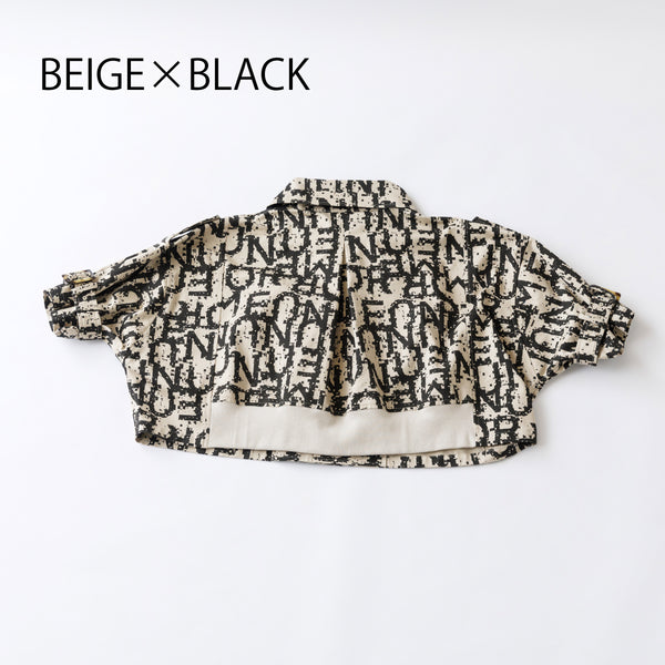 nunuforme NOISE NUNU wide jacket 29nf24106244 (beige black)