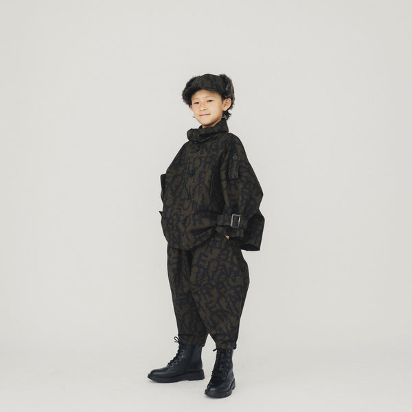 nunuforme NOISE NUNU wide jacket 29nf24106244 (khaki navy)