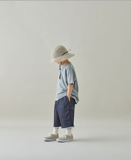 MOUNTEN./マウンテン cutoff midi jeans (indigo)　　[mp102-1909]