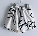 frankygrow/フランキーグロウ  FRG＋SB PLAIN STICH SHORT PANTS(white black）24sbt336