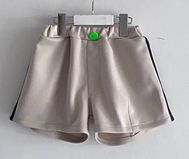 frankygrow/フランキーグロウ  SIDE LINE SMOOTH SHORT PANTS（beige）24sbt333