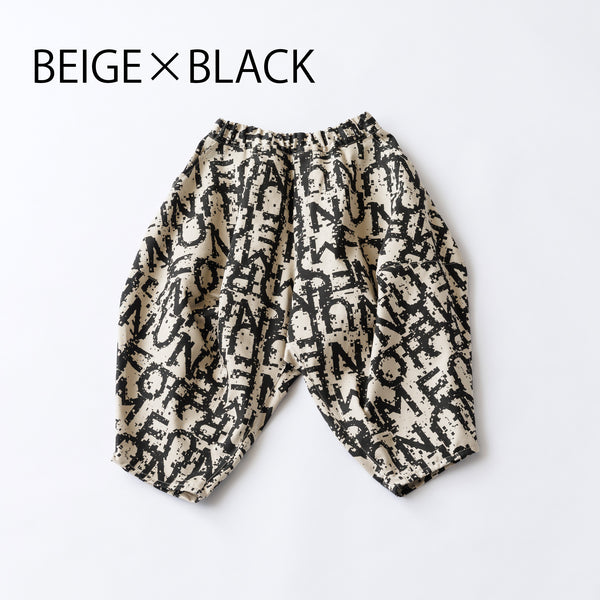 Nunuforme NOISE NUNU Logo Pointed Pants 30nf24621244 (Beige Black)