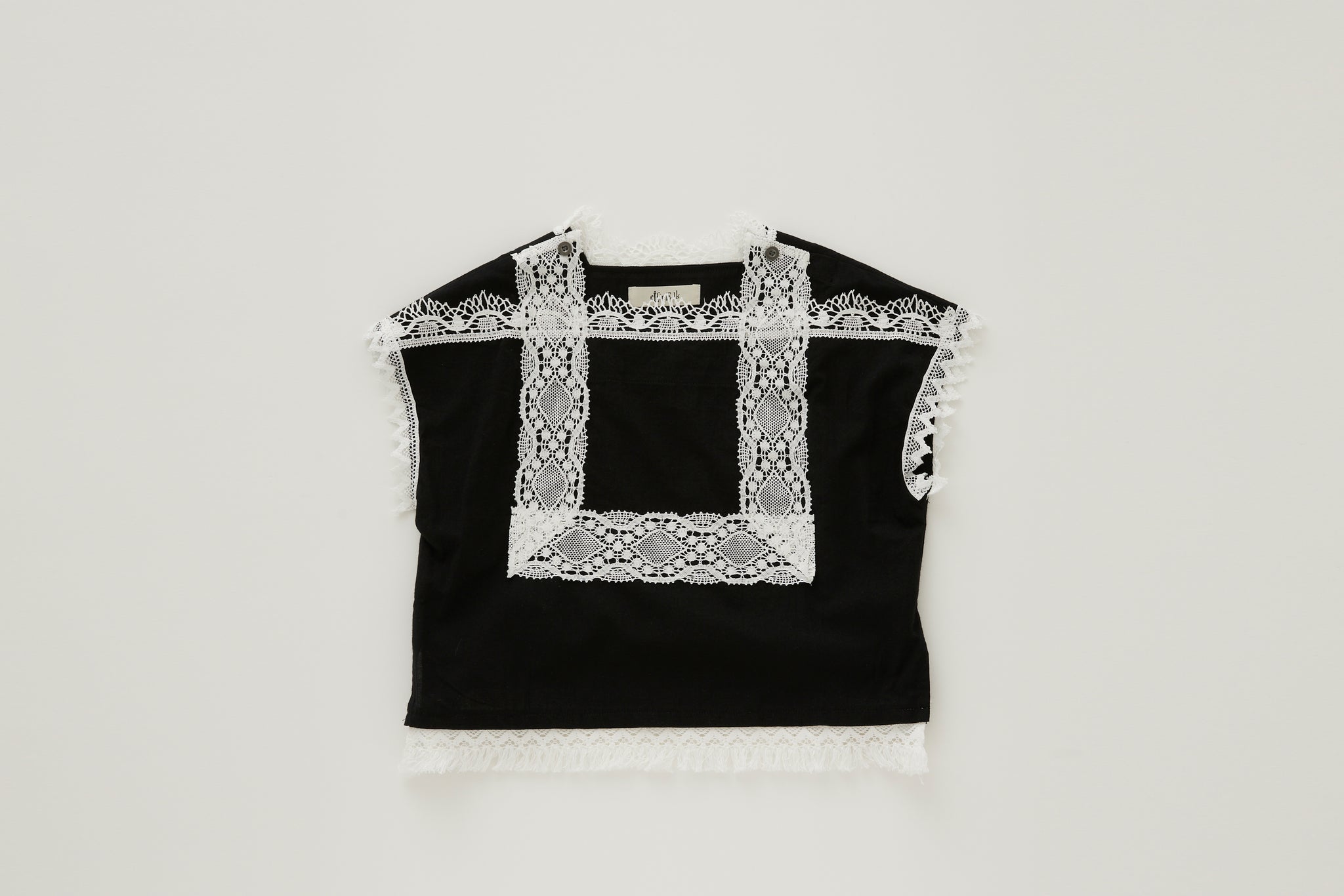 エルフィンフォルク/elfinfolk cotton lawn lace tops(black) elf-241f47　48