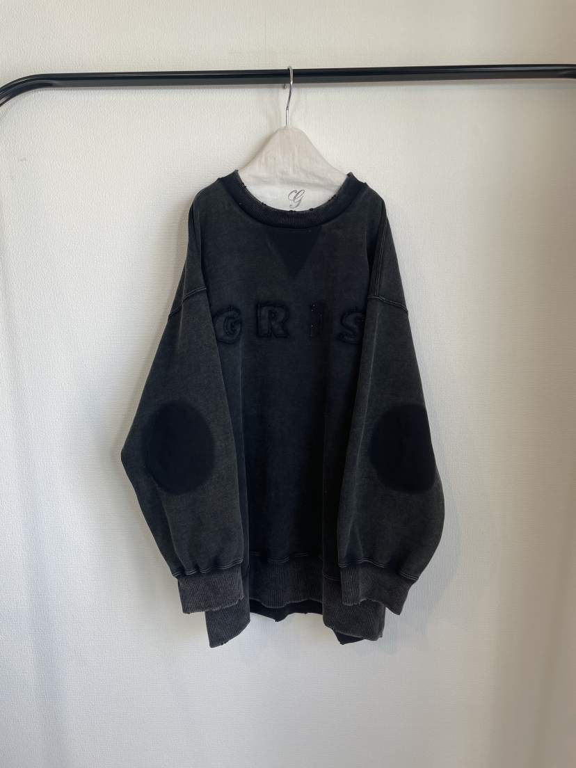 GRIS/グリ/  Relief sweat  GR24AW-CU001 BLACK