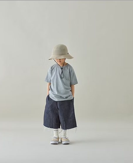 MOUNTEN./マウンテン cutoff midi jeans (indigo)　　[mp102-1909]