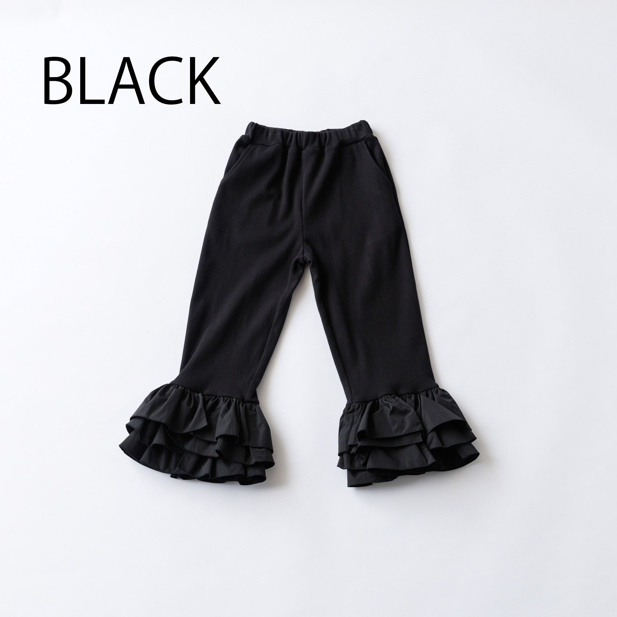 nunuforme Frilled rib pants 40nf24815528 (black)