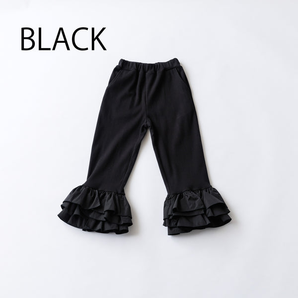 nunuforme Frilled rib pants 40nf24815528 (black)
