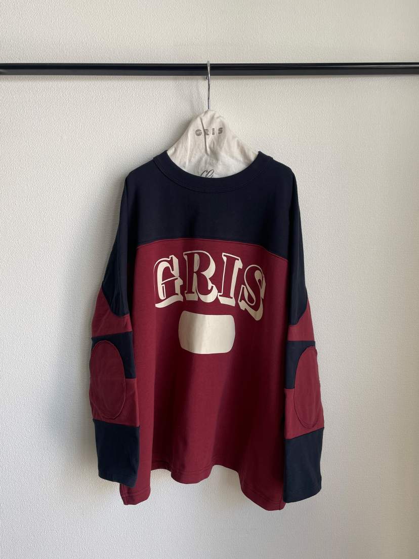 GRIS/Guri/Football long sleeve tee (burgundu) GR25awcu003