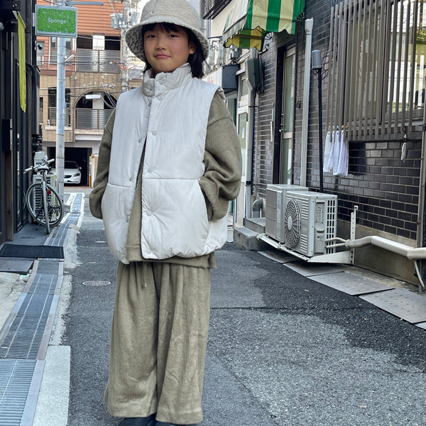 25aw MOUNTEN./Mountain puff vest (sand)MV021804