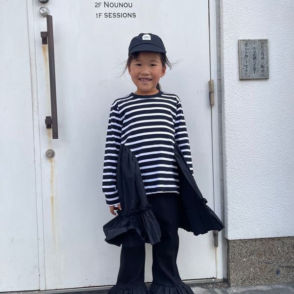 nunuforme Frilled rib pants 40nf24815528 (black)