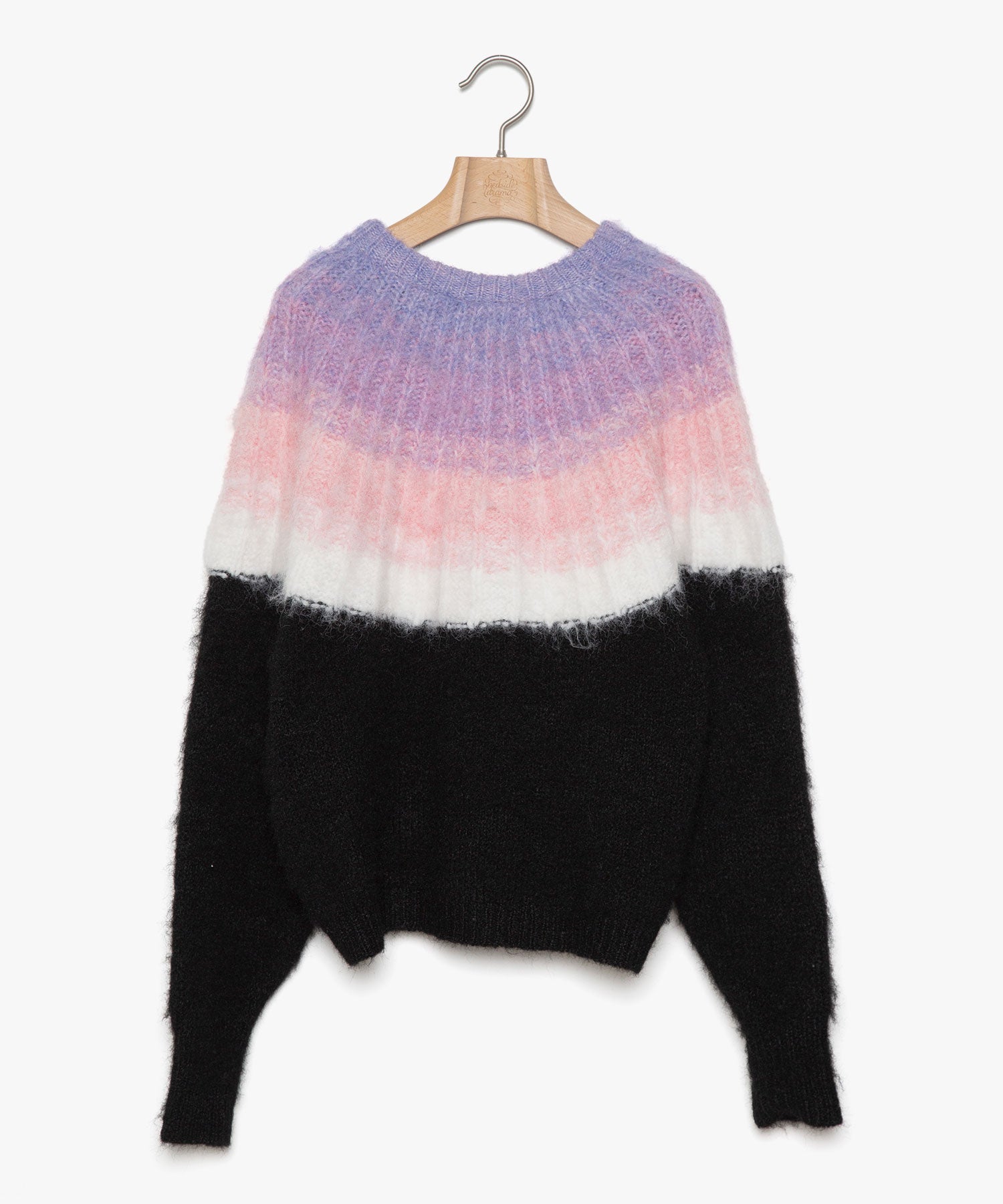 bedsidedrama/ベッドサイドドラマ  Petal Gradation Knit Sweater (bk)bed23AW12