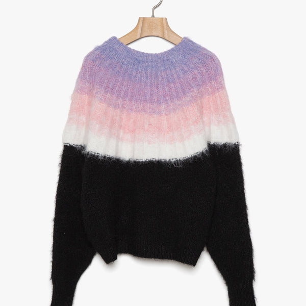 bedsidedrama/ベッドサイドドラマ  Petal Gradation Knit Sweater (bk)bed23AW12