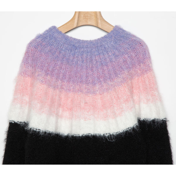 bedsidedrama/ベッドサイドドラマ  Petal Gradation Knit Sweater (bk)bed23AW12