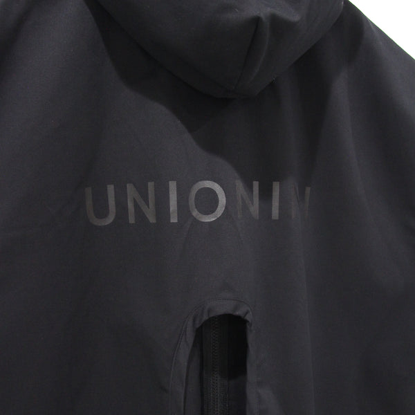 UNIONINI/ slit hoodie vest(black)bl031
