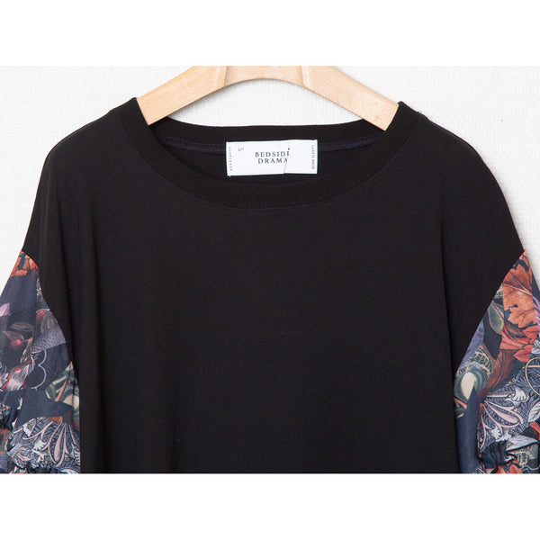 ☆予約☆25SS　Women's　bedsidedrama/ベッドサイドドラマ　Arts＆Crafts Flare Sleeve Tee(BLACK) BSD25SS-09