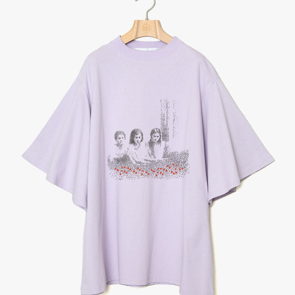 ☆予約☆25SS　Women's　bedsidedrama/ベッドサイドドラマSISTERS Flare Tee(PURPLE) BSD25SS-21C