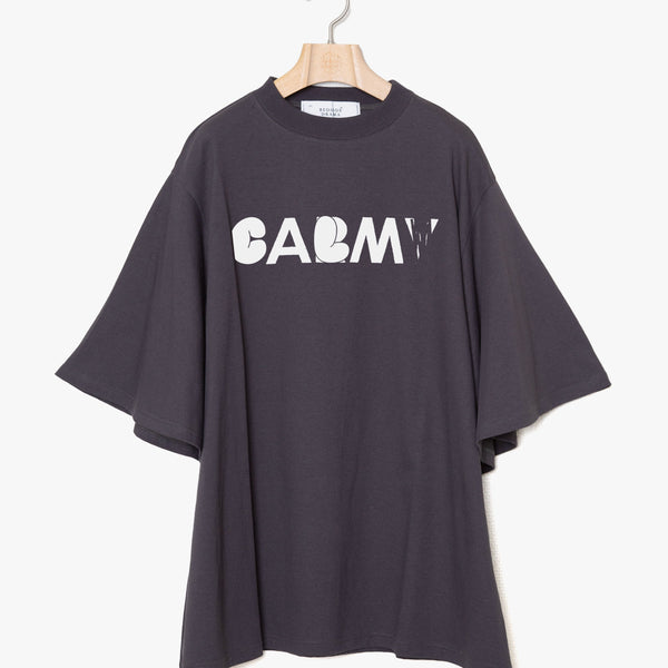 ☆予約☆25SS　Women's　bedsidedrama/ベッドサイドドラマCALM Flare Tee(BLACK) BSD25SS-21A