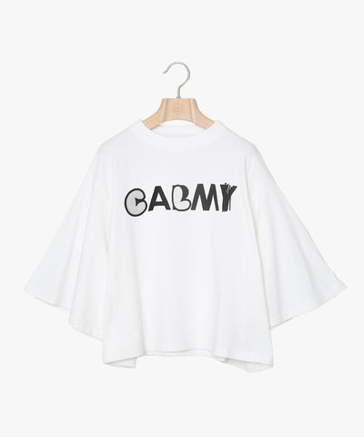 ☆予約☆25SS　Women's　bedsidedrama/ベッドサイドドラマCALM Flare Tee(WHITE) BSD25SS-21A