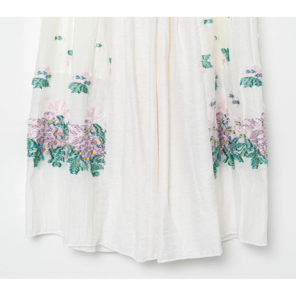 Women's　bedsidedrama/ベッドサイドドラマ  Mosaic Garden Lace-Up skirt (White) BSD26SS-03