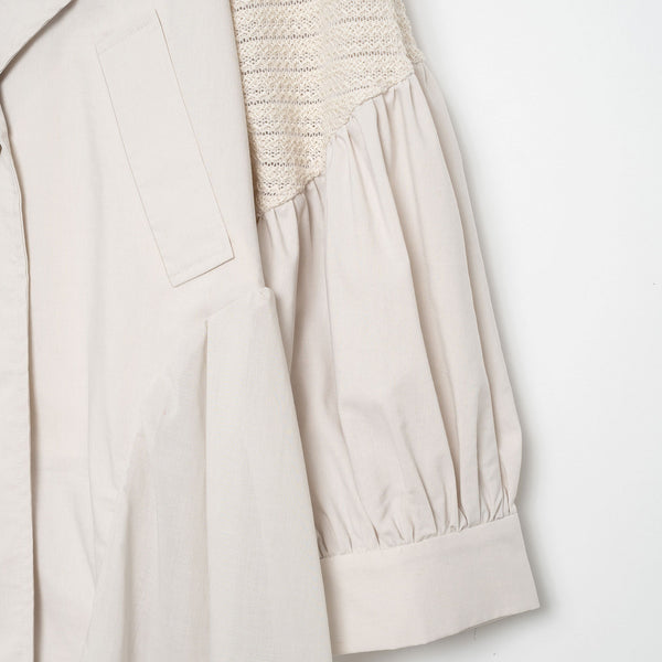 26SS　Women's　bedsidedrama/ベッドサイドドラマ  Mixed Tutu Coat(NATURAL) BSD26SS-04