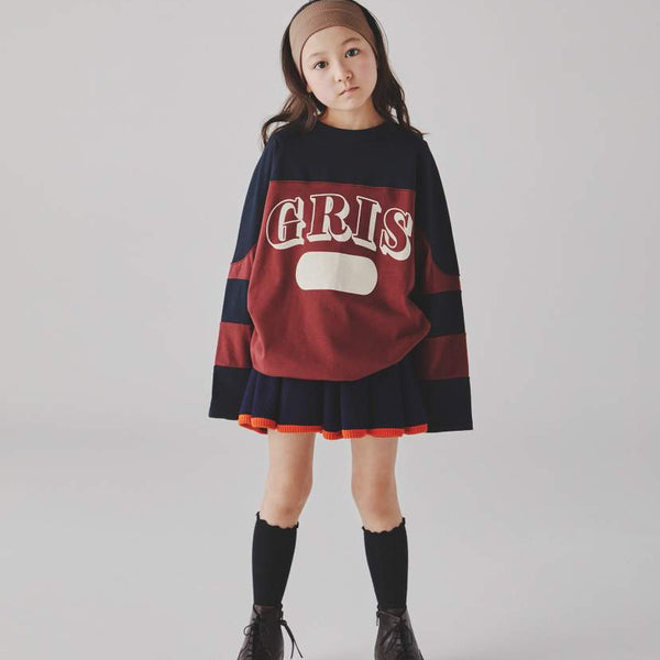GRIS/Guri/Football long sleeve tee (burgundu) GR25awcu003