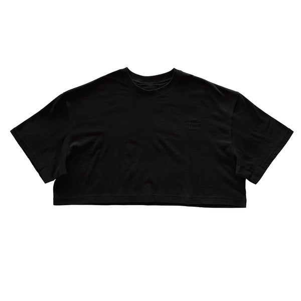 UNIONINI/ユニオニーニ/ COPPED TEE（black)cs089