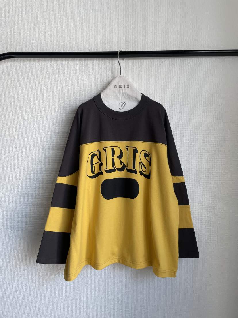 GRIS/Guri/Football long sleeve tee (yellow) GR25awcu003