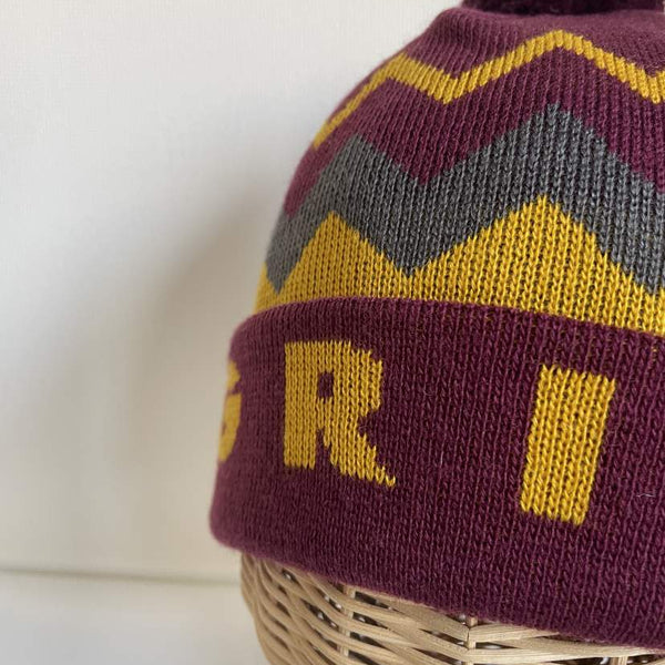 GRIS/Knit beanie (burgundy) GR25awac005