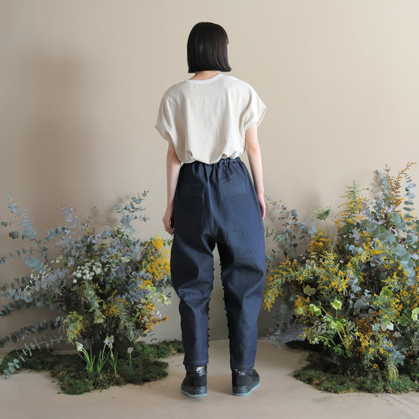 bedsidedrama/ベッドサイドドラマ  Bud denim pants(INDIGO)　BSD24aw07