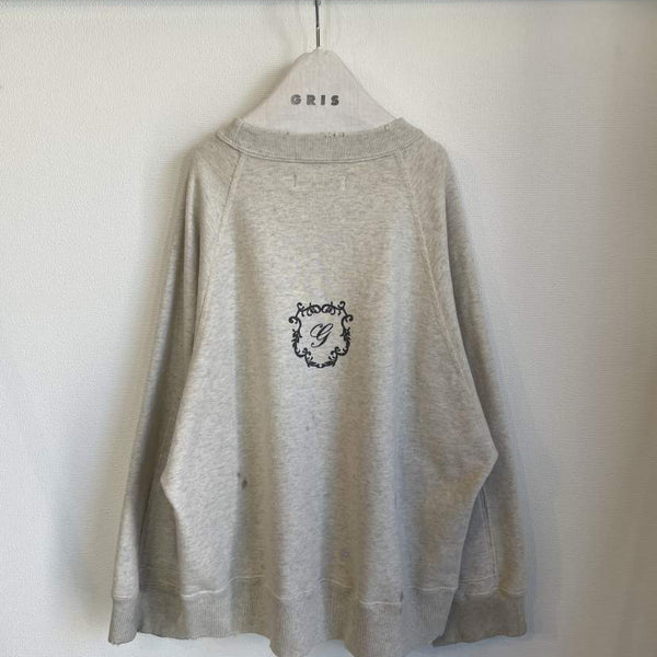 GRIS/グリ/  "HOPE" vintage sweat GR24AW-CU004B OATMEAL