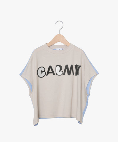 ☆予約☆KIDS KAA　bedsidedrama/ベッドサイドドラマ  CALM Color Panel Relax Tee（BEIGE SAXE)　KAA25SS-03B