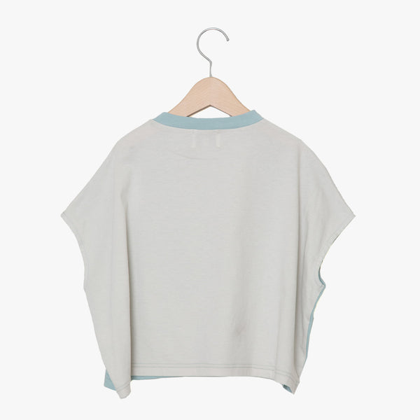 ☆予約☆KIDS KAA　bedsidedrama/ベッドサイドドラマ  CALM Color Panel Relax Tee（MINT BEIGE)　KAA25SS-03B