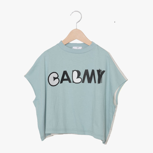 ☆予約☆KIDS KAA　bedsidedrama/ベッドサイドドラマ  CALM Color Panel Relax Tee（MINT BEIGE)　KAA25SS-03B