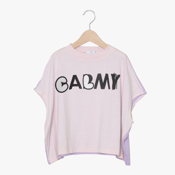 ☆予約☆KIDS KAA　bedsidedrama/ベッドサイドドラマ  CALM Color Panel Relax Tee（PINK PURPLE)　KAA25SS-03B