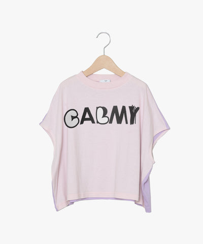 ☆予約☆KIDS KAA　bedsidedrama/ベッドサイドドラマ  CALM Color Panel Relax Tee（PINK PURPLE)　KAA25SS-03B