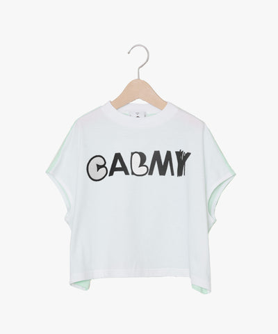 ☆予約☆KIDS KAA　bedsidedrama/ベッドサイドドラマ  CALM Color Panel Relax Tee（WHITR MINT)　KAA25SS-03B