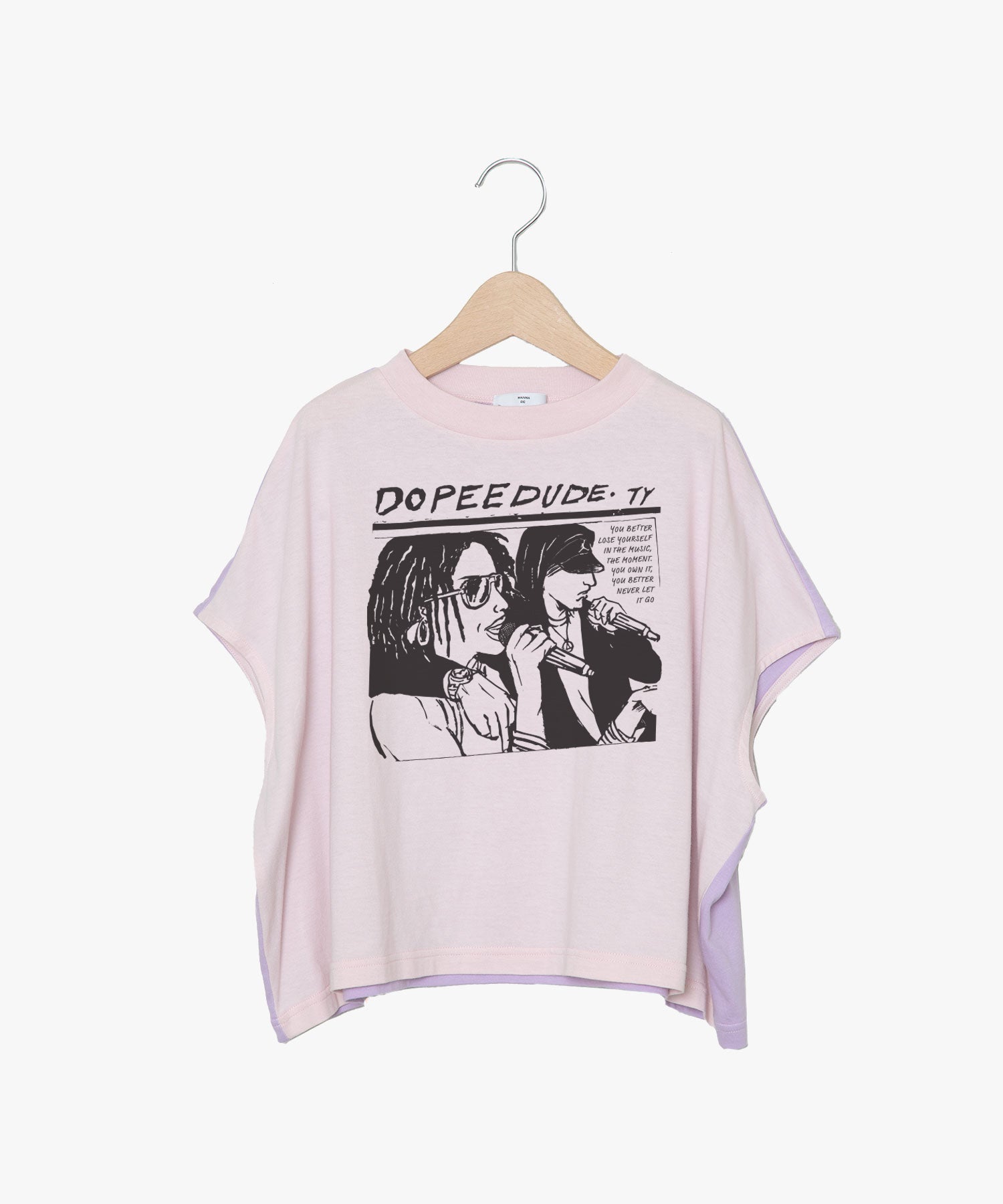 ☆予約☆KIDS KAA　bedsidedrama/ベッドサイドドラマ DOPEE Color Panel Relax Tee（PINK PURPLE)　KAA25SS-03BC