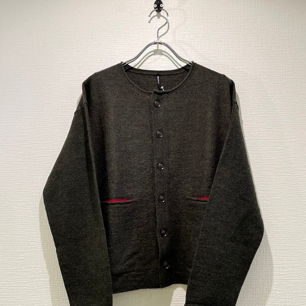 24AW　TANG/タング　RWS Pure Merino Wool　カーディガン（カーキ）2220302