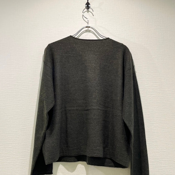 24AW　TANG/タング　RWS Pure Merino Wool　カーディガン（カーキ）2220302