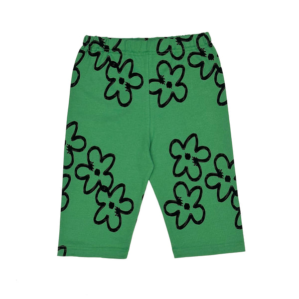 UNIONINI/ユニオニーニ/ flower short leggings（green)PT102