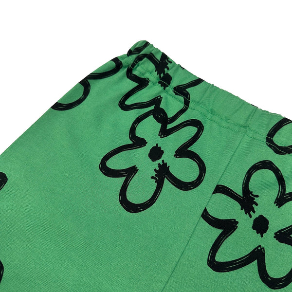 UNIONINI/ユニオニーニ/ flower short leggings（green)PT102